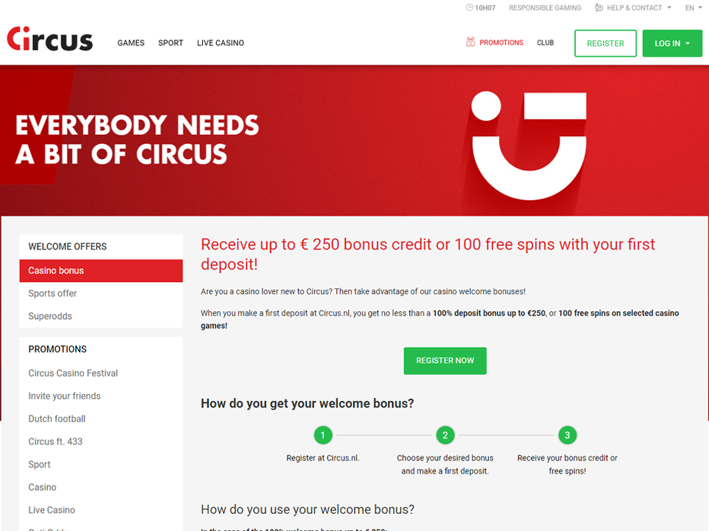 raih bonus sambutan 250 kredit atau pilih 100 putaran gratis
