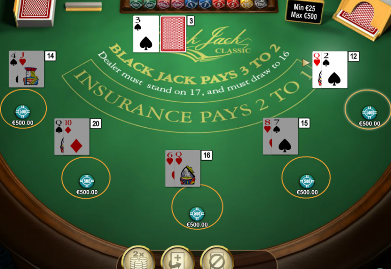 Op volle kracht online blackjack spelen