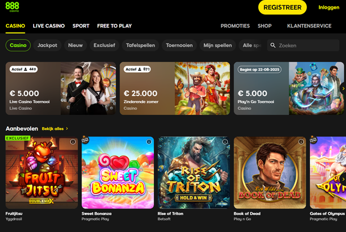 Spellen bij 888 casino