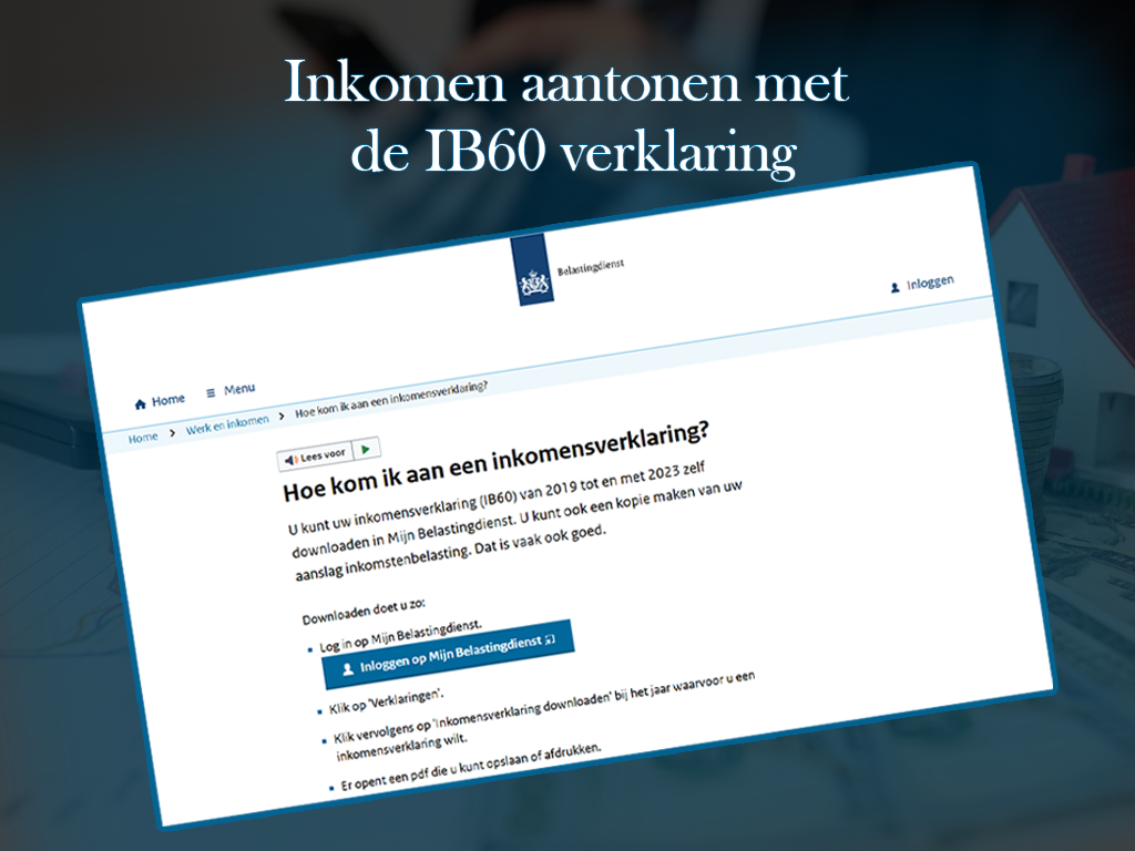 Inkomen aantonen bij een online casino met de IB60 verklaring