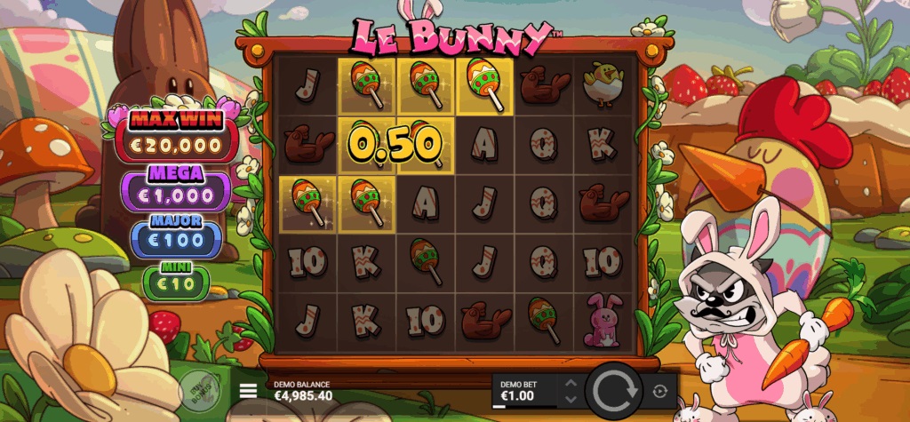 Le Bunny slot van Hacksaw Gaming