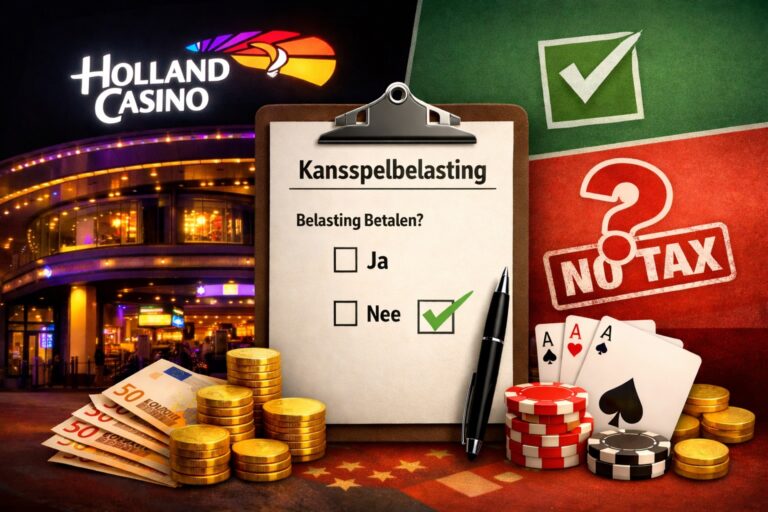 Moet ik belasting betalen als ik win bij Holland Casino?