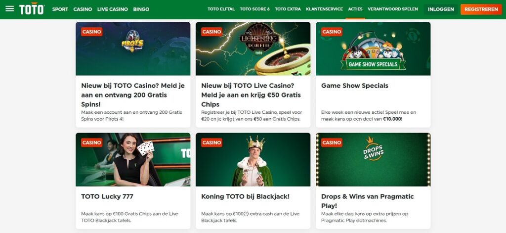 TOTO Casino Bonus