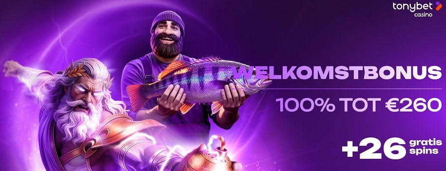Welkomstbonus bij het Tonybet Casino