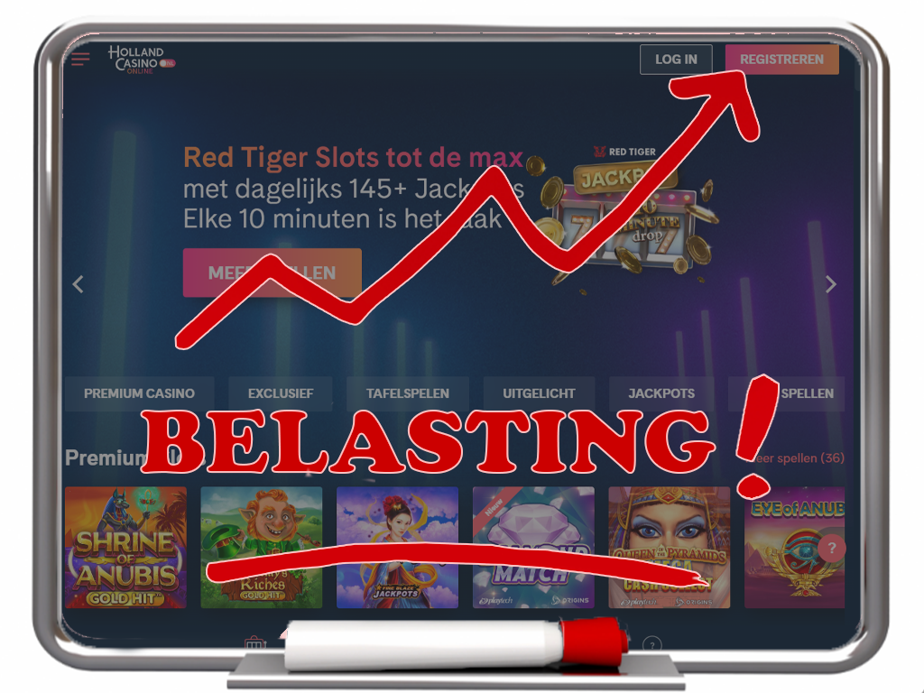Holland Casino rekent hogere Kansspelbelasting door