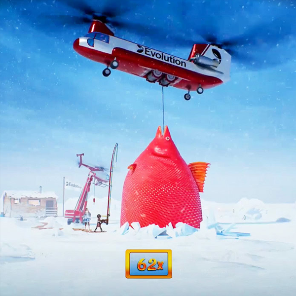 Drie verschillende Ice Fishing Live bonusgames