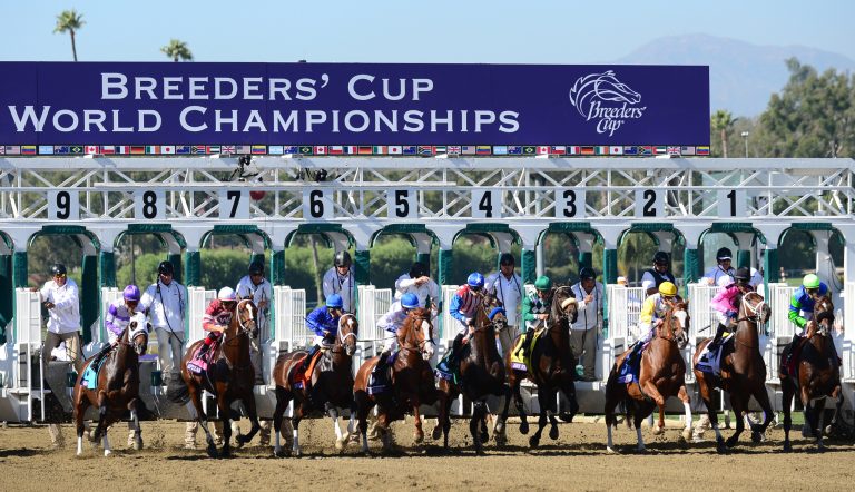 Jaarlijkse paardenrace evenement Breeders Cup
