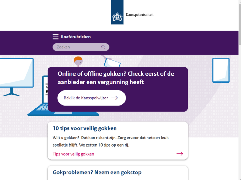 Casino's opzoeken via KSA