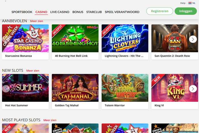 Starcasino slots