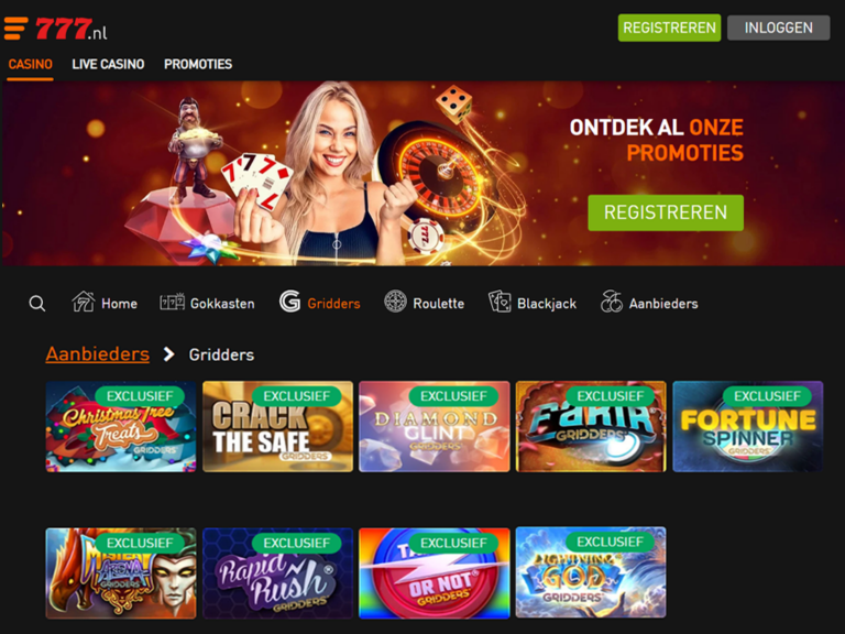 Gridders Games bij Casino 777