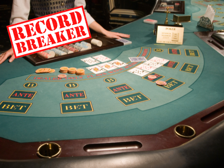 grootste blackjacktafel ooit