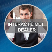 Bij live spelen zal er interactie met een dealer zijn