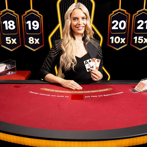 Lightning Blackjack live spelen