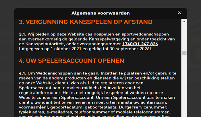 Betrouwbaar spelen Livescore Casino