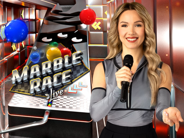 Knikkeren in het casino met Marble Race