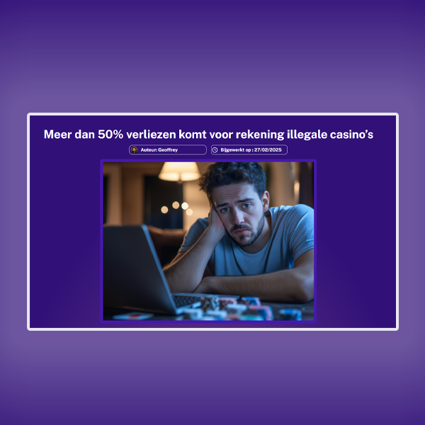 Aanzienlijk grotere verliezen bij illegale online casino’s