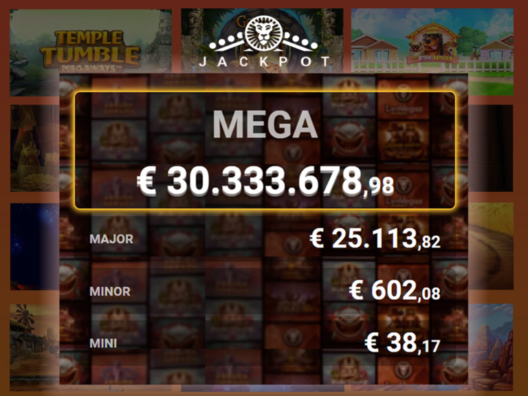 LeoJackpot passeert de magische grens van 30 miljoen euro