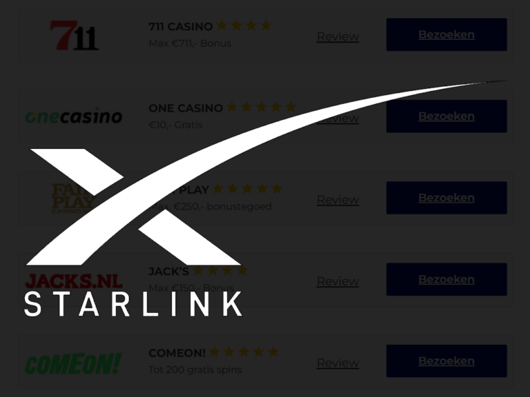 Starlink gebruiken om te spelen bij een online casino