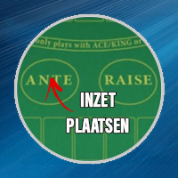 Inzet plaatsen Caribbean stud poker