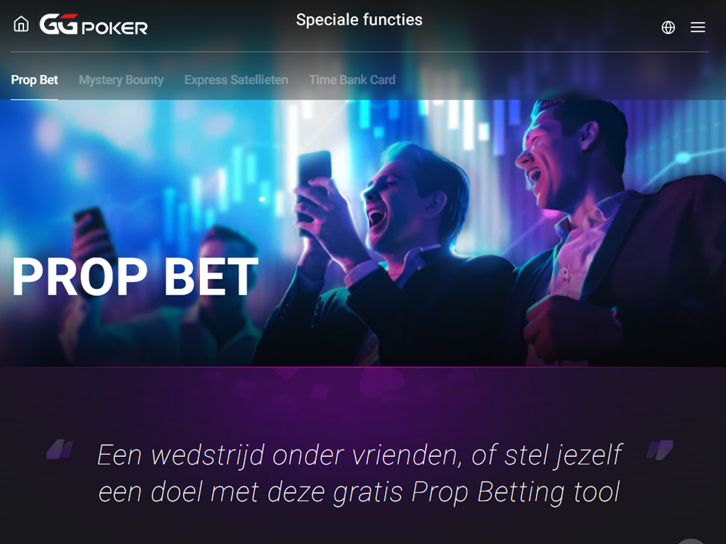Zo werkt legaal online poker met vrienden spelen (Prop Bet)