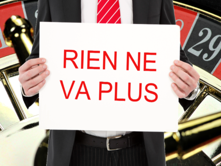 Betekenis van Rien ne va plus bij roulette