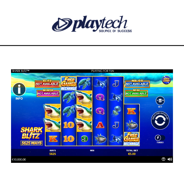 Shark Blitz slot van Playtech