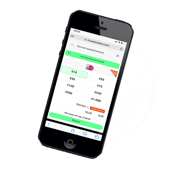Met de mobiel geld storten bij een online casino