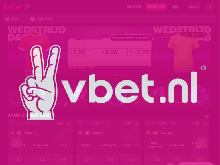 VBet verandert domeinnaam in VBet.nl