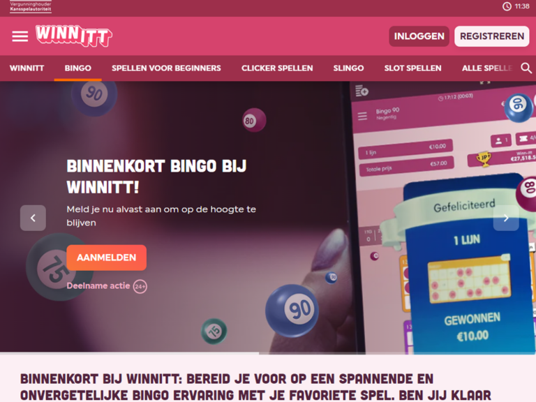 Online Winnitt bingo spelen